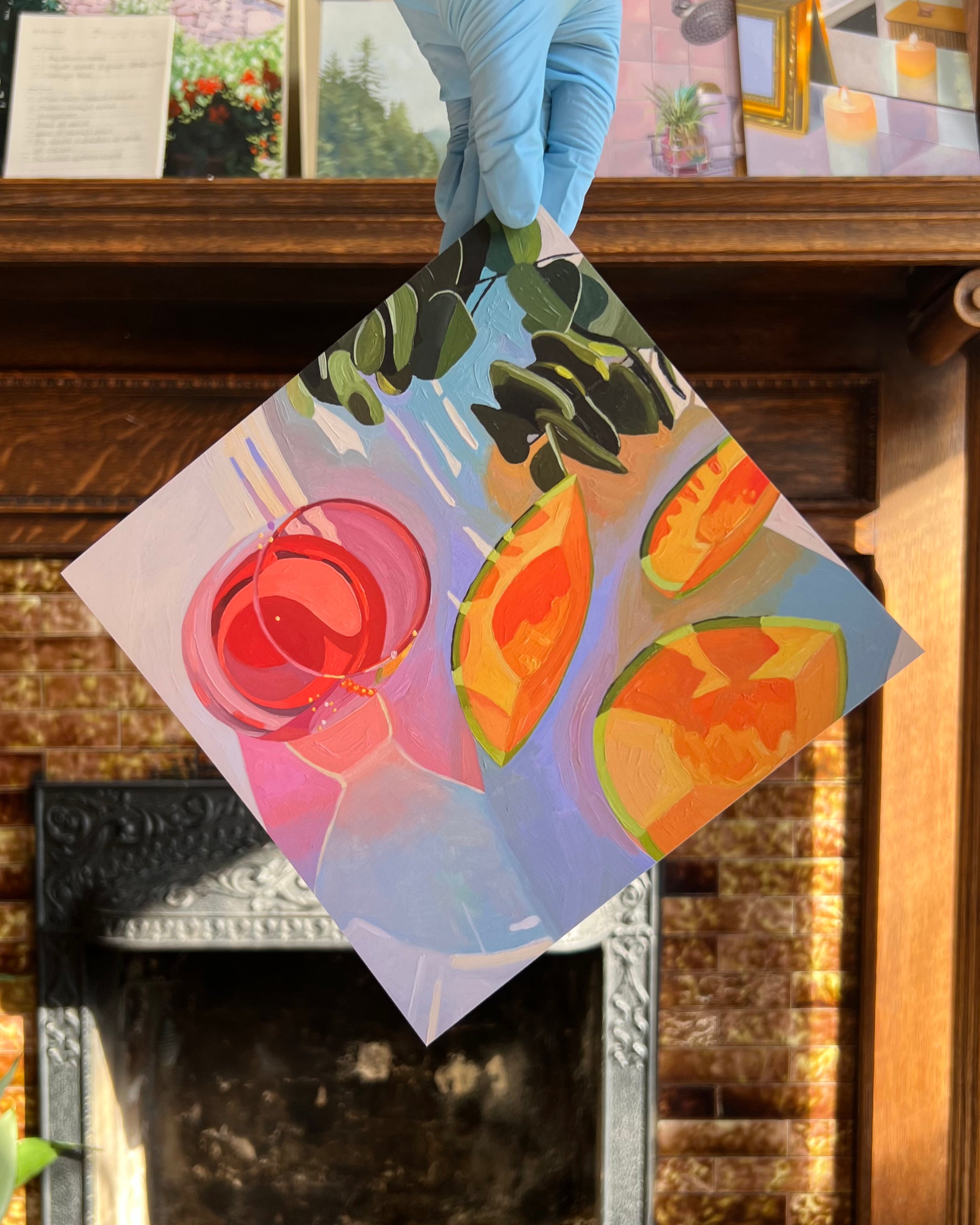 Cantaloupe Still Life Print (multiple sizes)