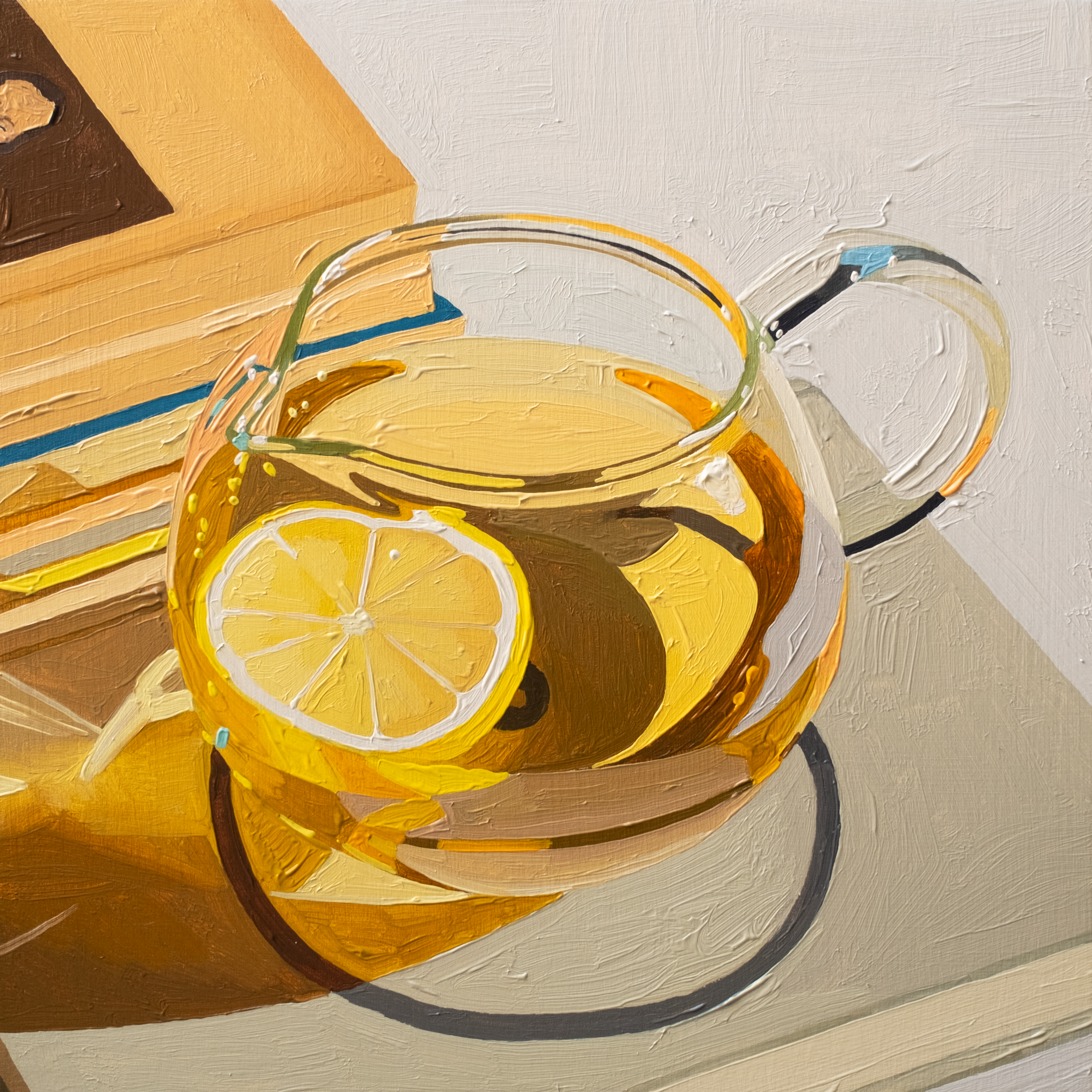 Chamomile Teapot Print (8x8 inches)