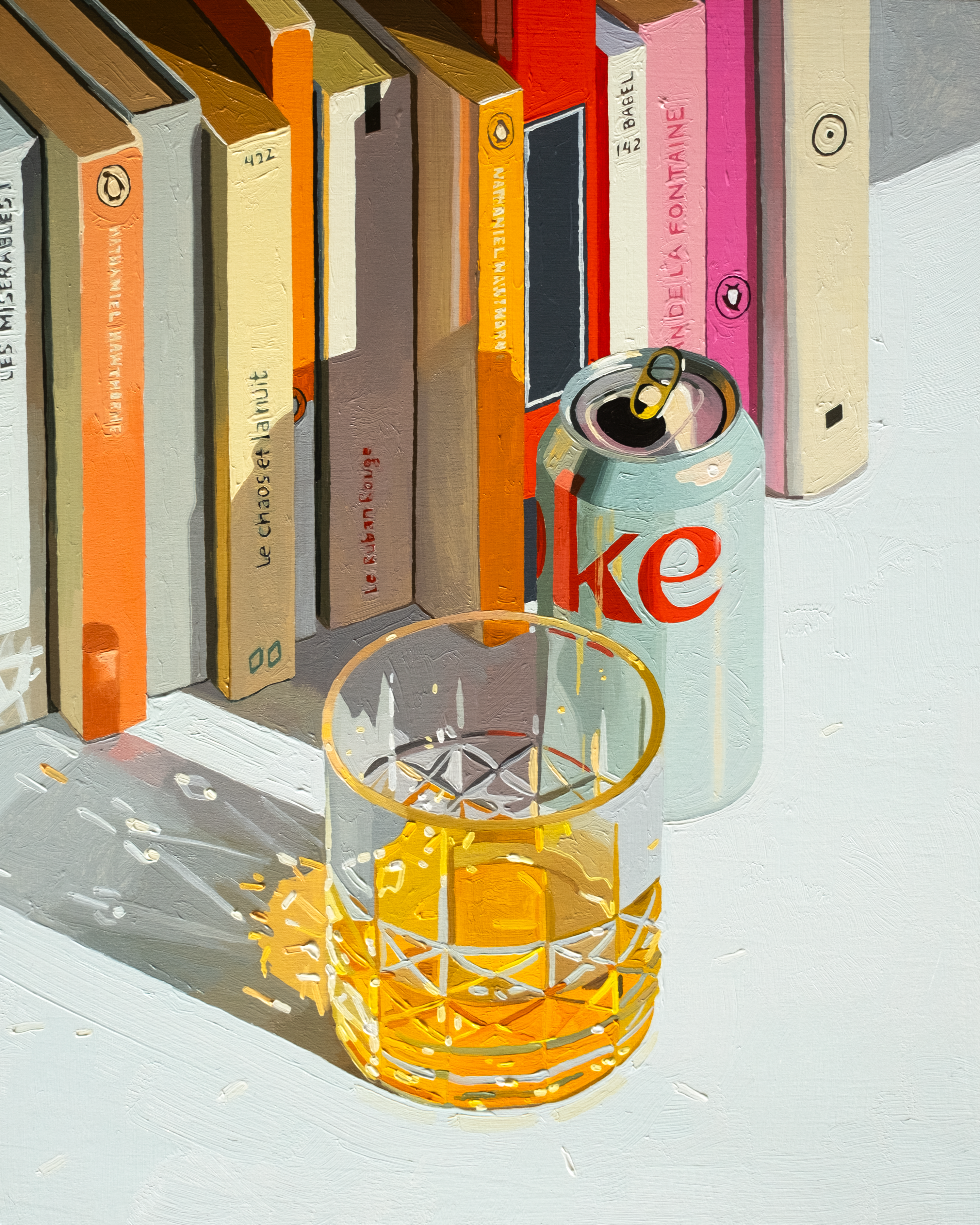 Coke, Whiskey and Books Print (multiple sizes)