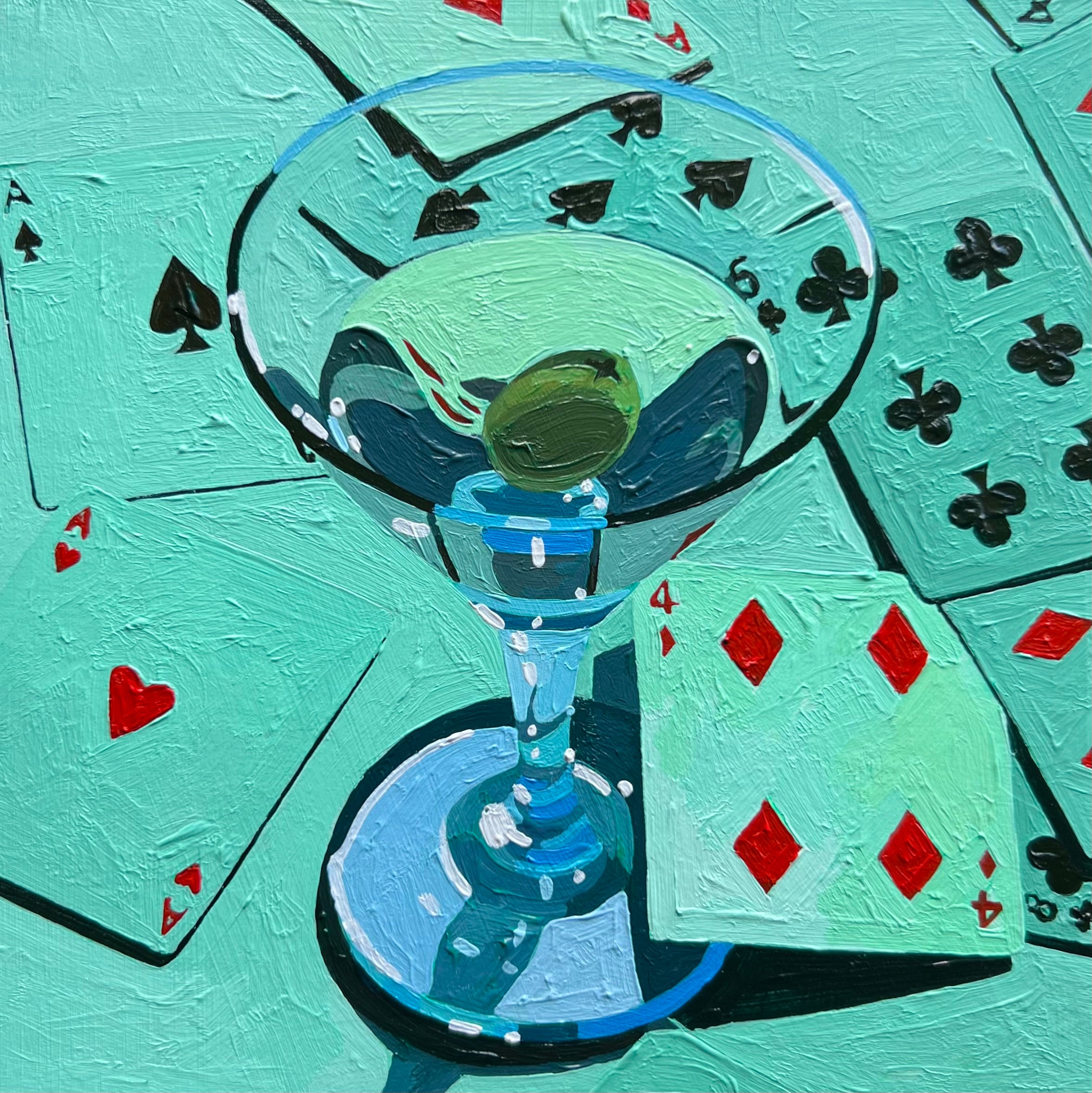 Martini Study in Pthalo Green