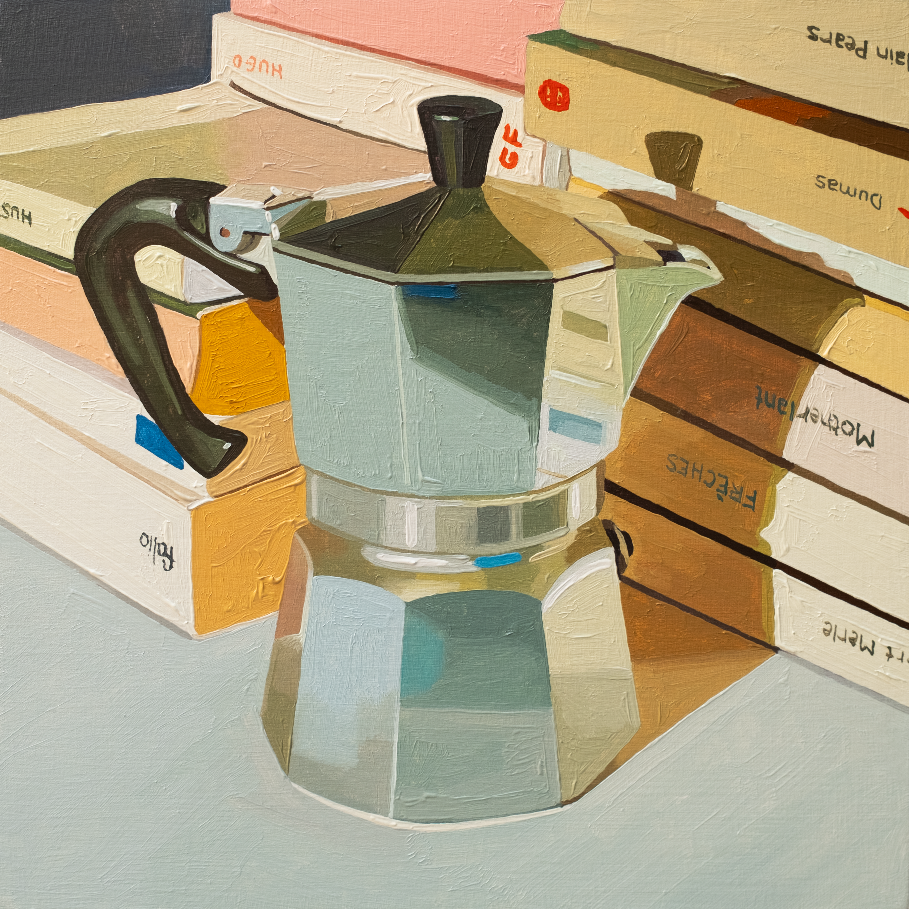 Moka Pot and French Classics no. 2 Print (8x8 inches)