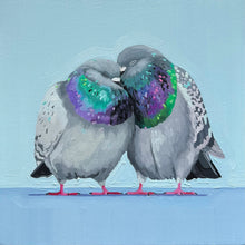 Load image into Gallery viewer, Custom order of Lovebirds and Destruction Pigeon Print
