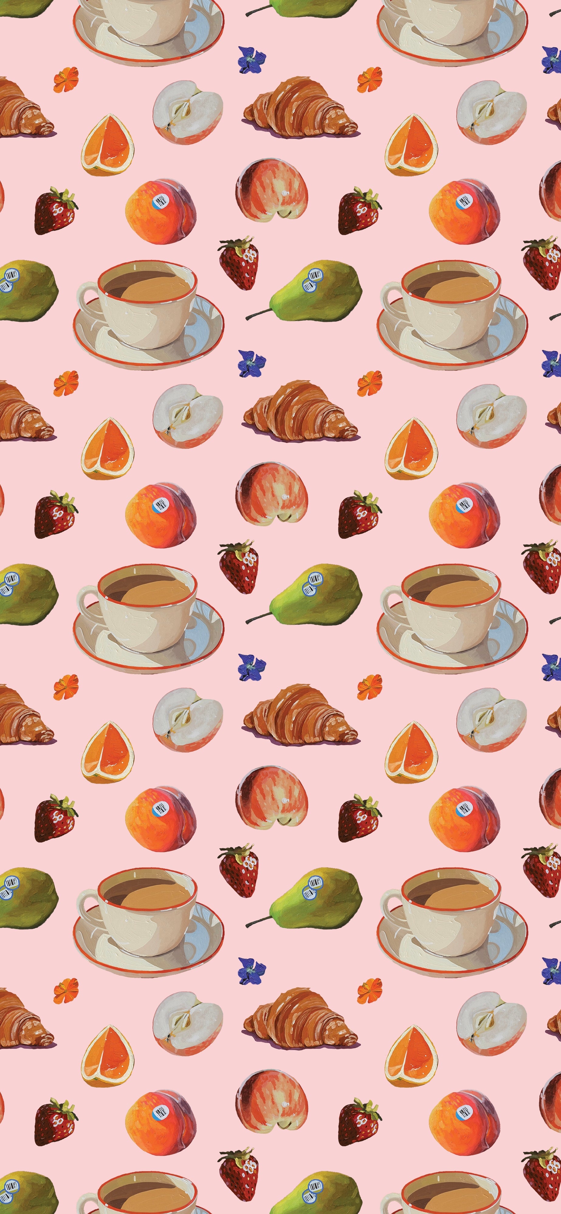 Breakfast Phone Wallpaper 2-Pack