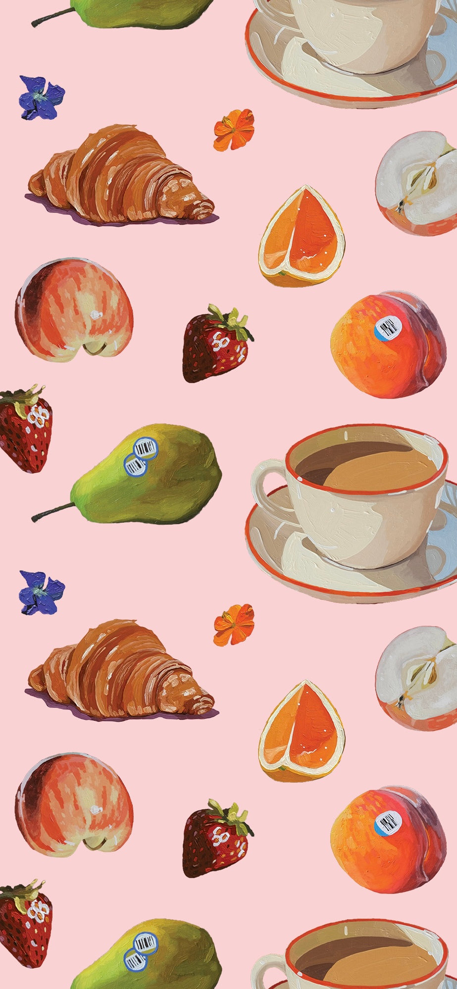 Breakfast Phone Wallpaper 2-Pack