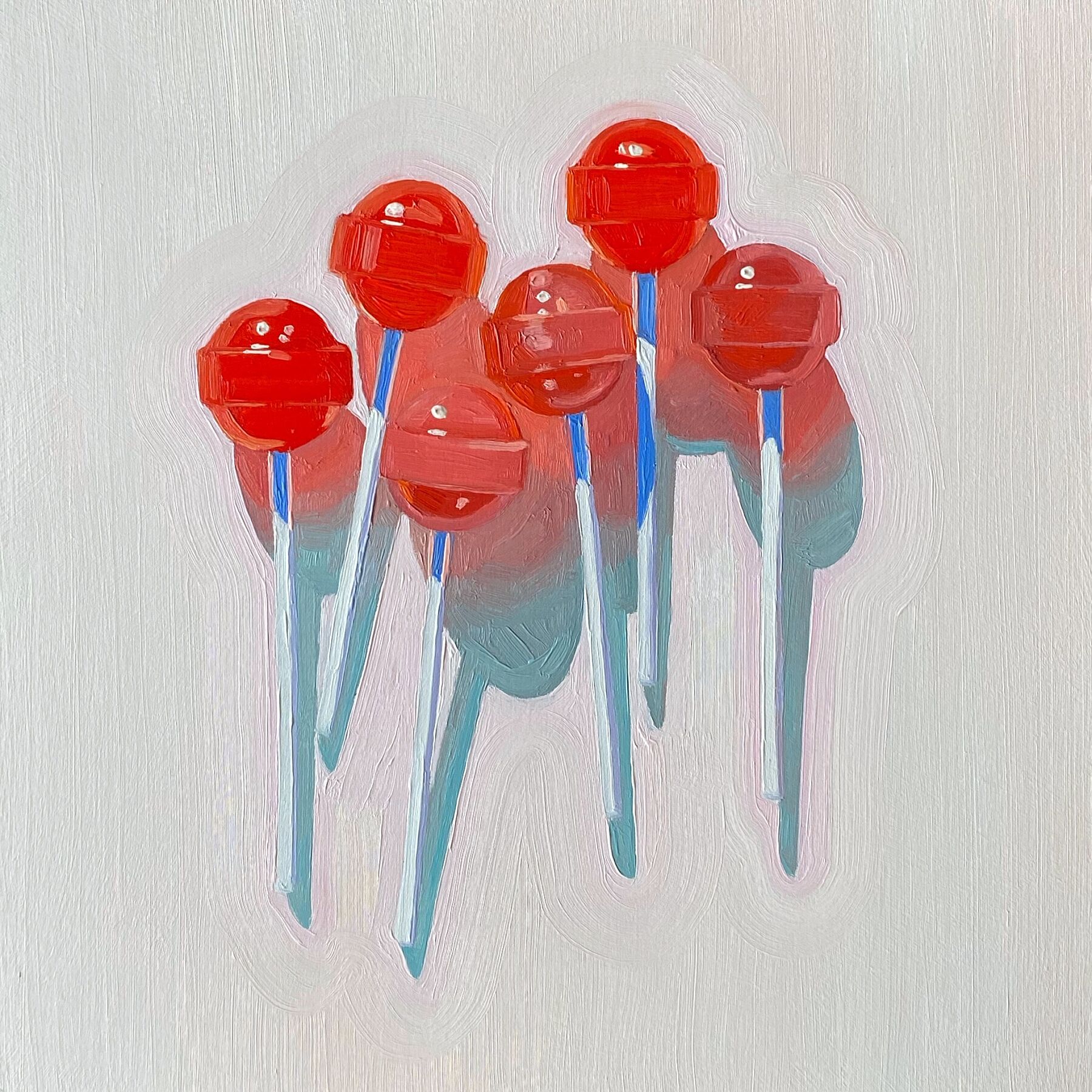 Red Pops Print (8x8 inches)