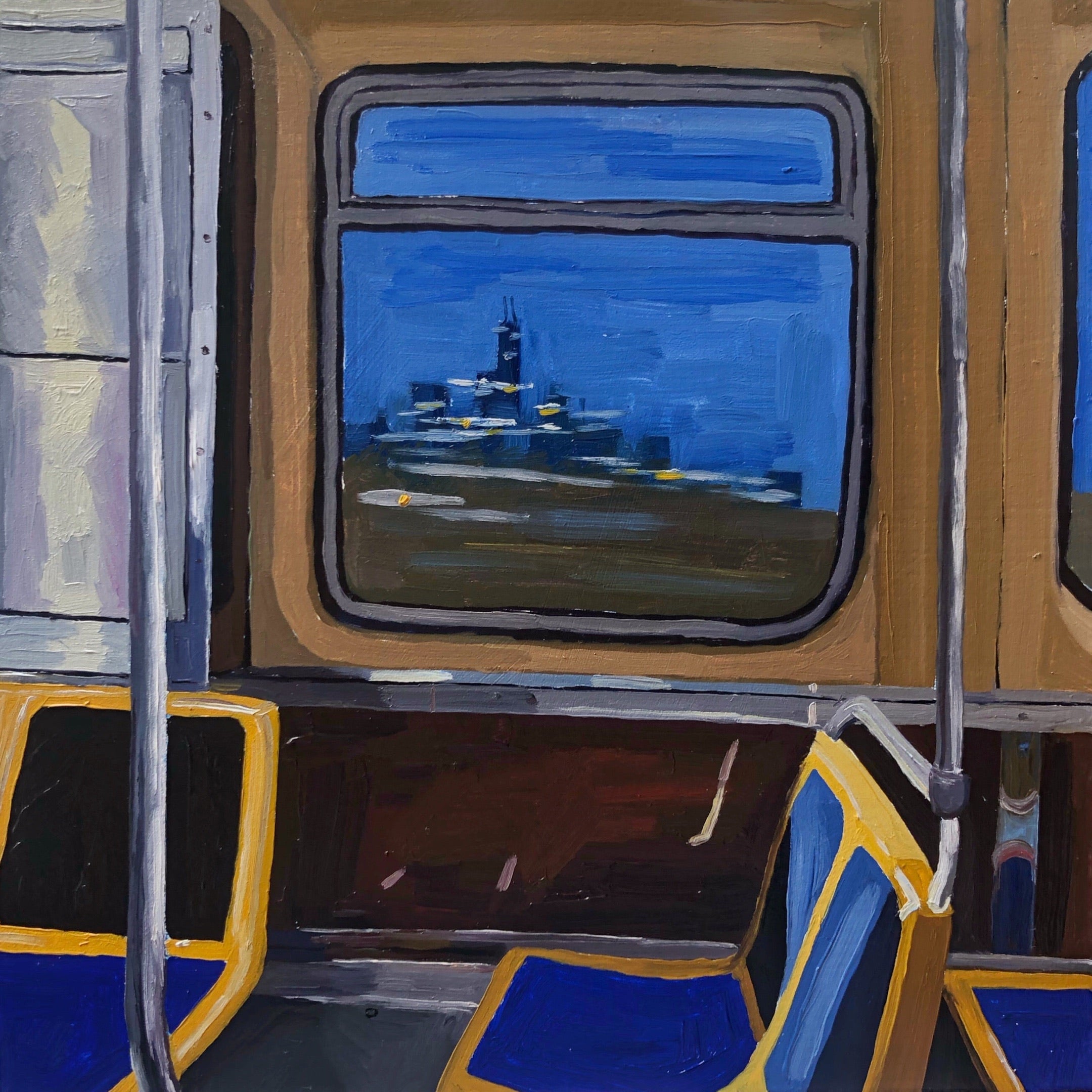 Brown Line Blue Hour