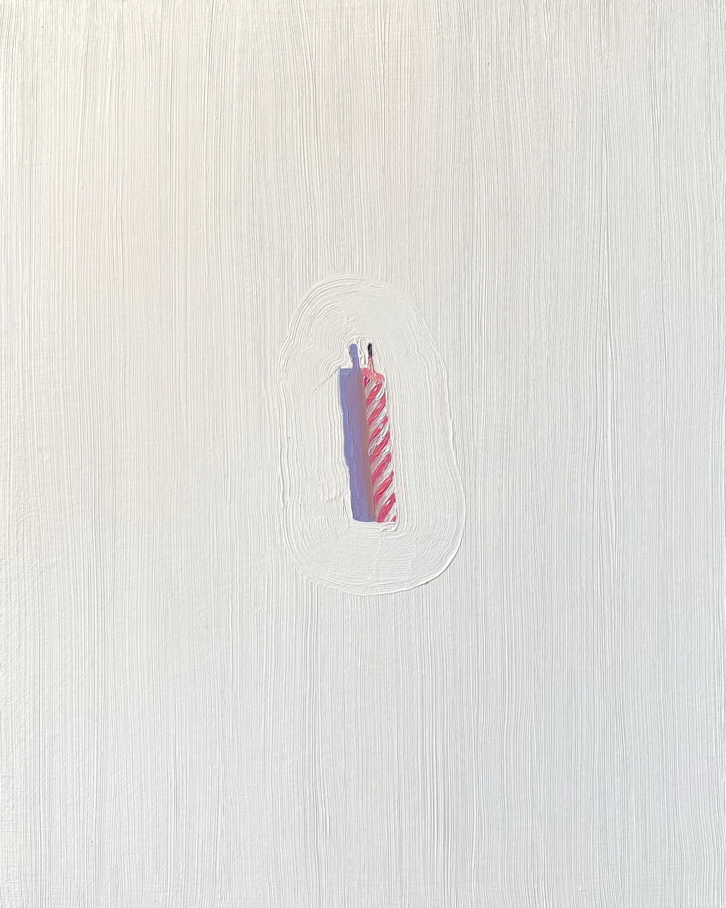 Negative Space Birthday Candle