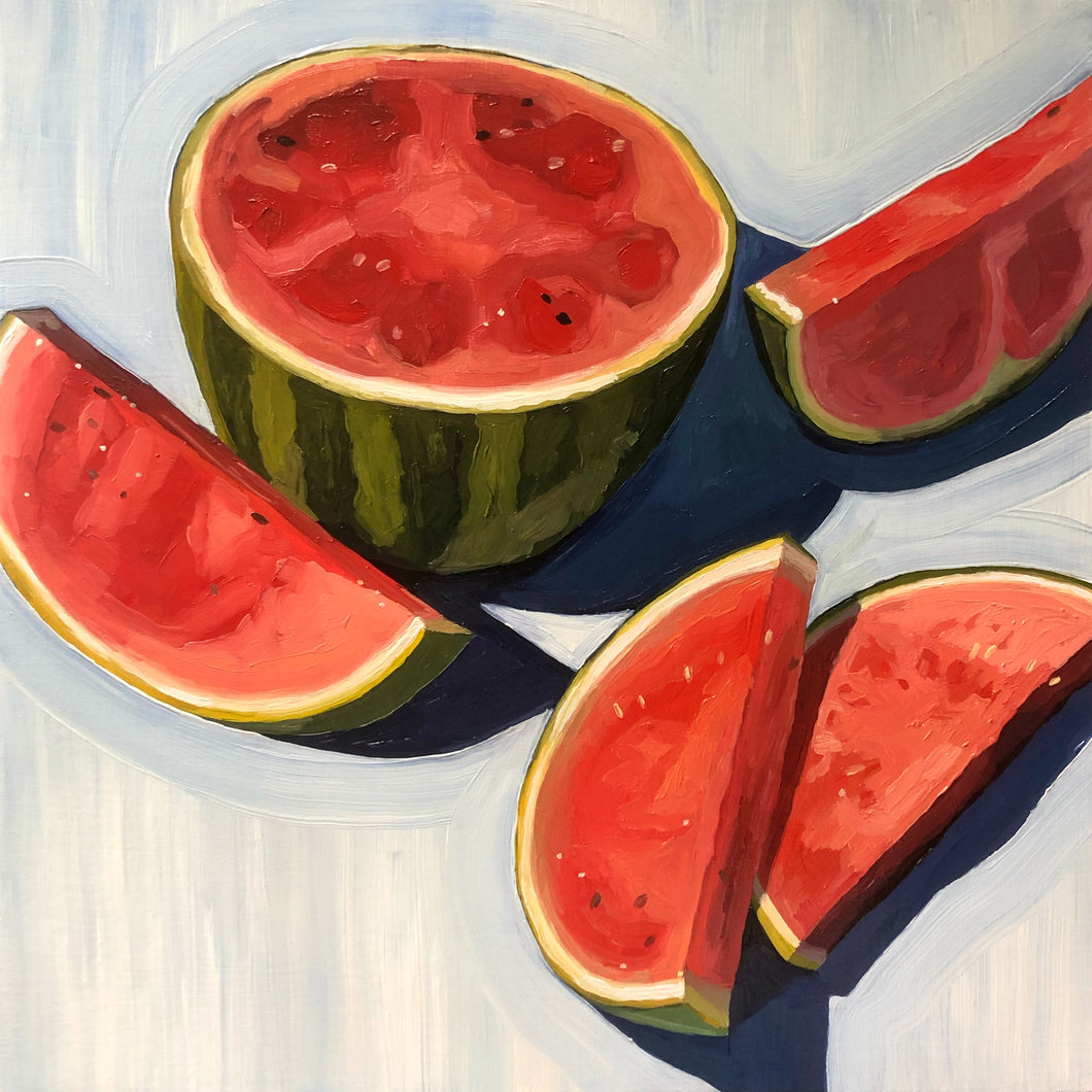 Watermelons on White